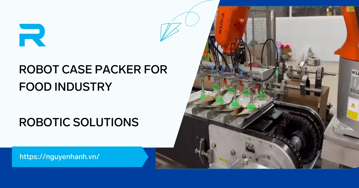 Robot case packer for food industry