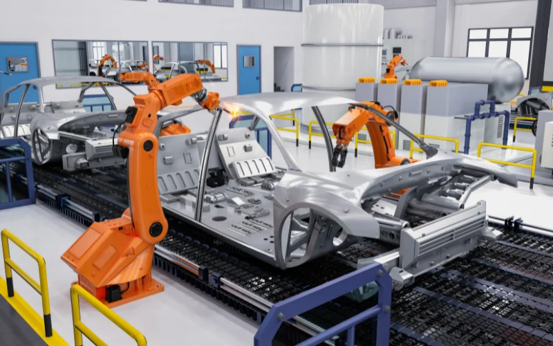 Ứng dụng Robot trong lĩnh vực Sản xuất ô tô và linh kiện