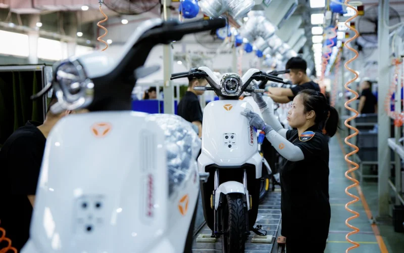 Ưu điểm của dây chuyền lắp ráp xe máy điện hiện đại