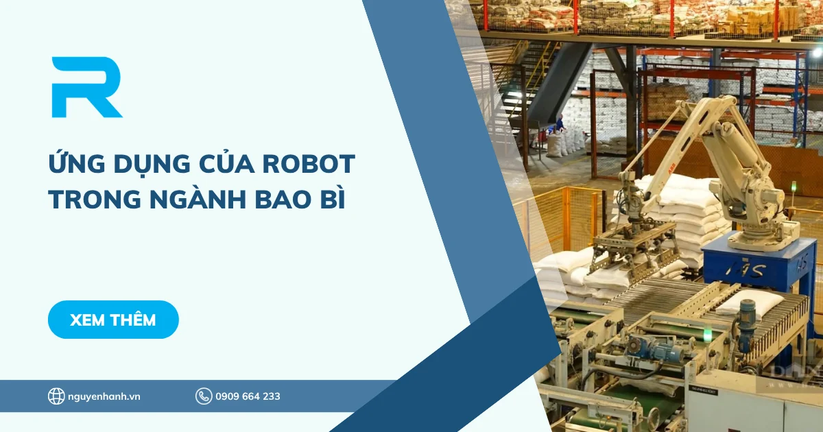 Ứng dụng của robot trong ngành bao bì