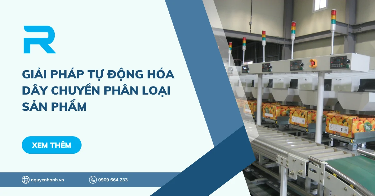Giải pháp tự động hóa dây chuyền phân loại sản phẩm