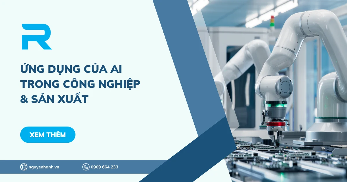 Ứng dụng của AI trong công nghiệp & sản xuất