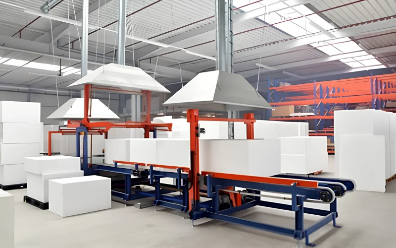 Các thiết bị chính trong dây chuyền sản xuất thùng xốp