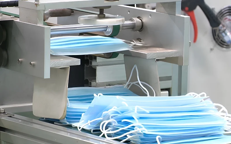 Dây chuyền tự động sản xuất khẩu trang từ Robotic Nguyên Hạnh